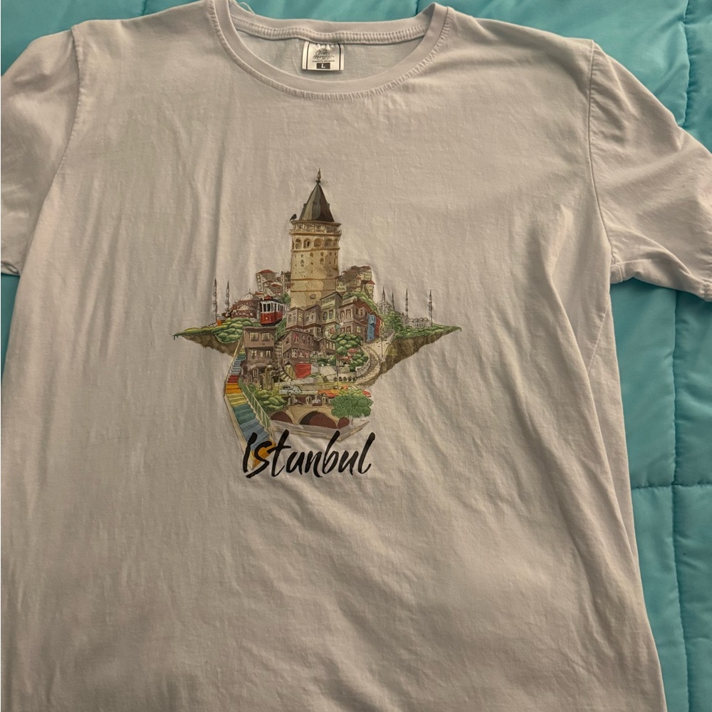 Istanbul Graphic White Tee